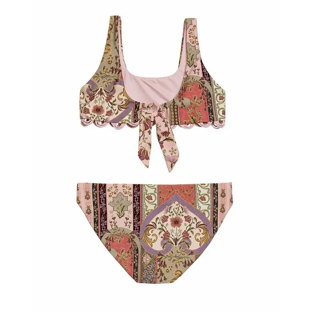 NWOT Revolve Agua Bendita Dolce Aura Bikini Set in Multicolor Kids Size 14 (AK27